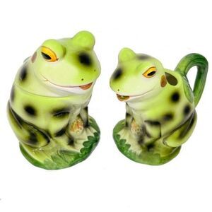Tree Frog Cream Pitcher & Covered Sugar Set